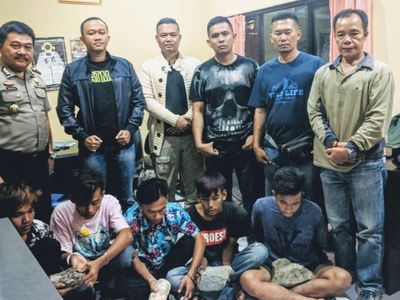 Foto: Ini Tampang 5 Pelempar Batu Sebesar Helm ke Tol Tangerang