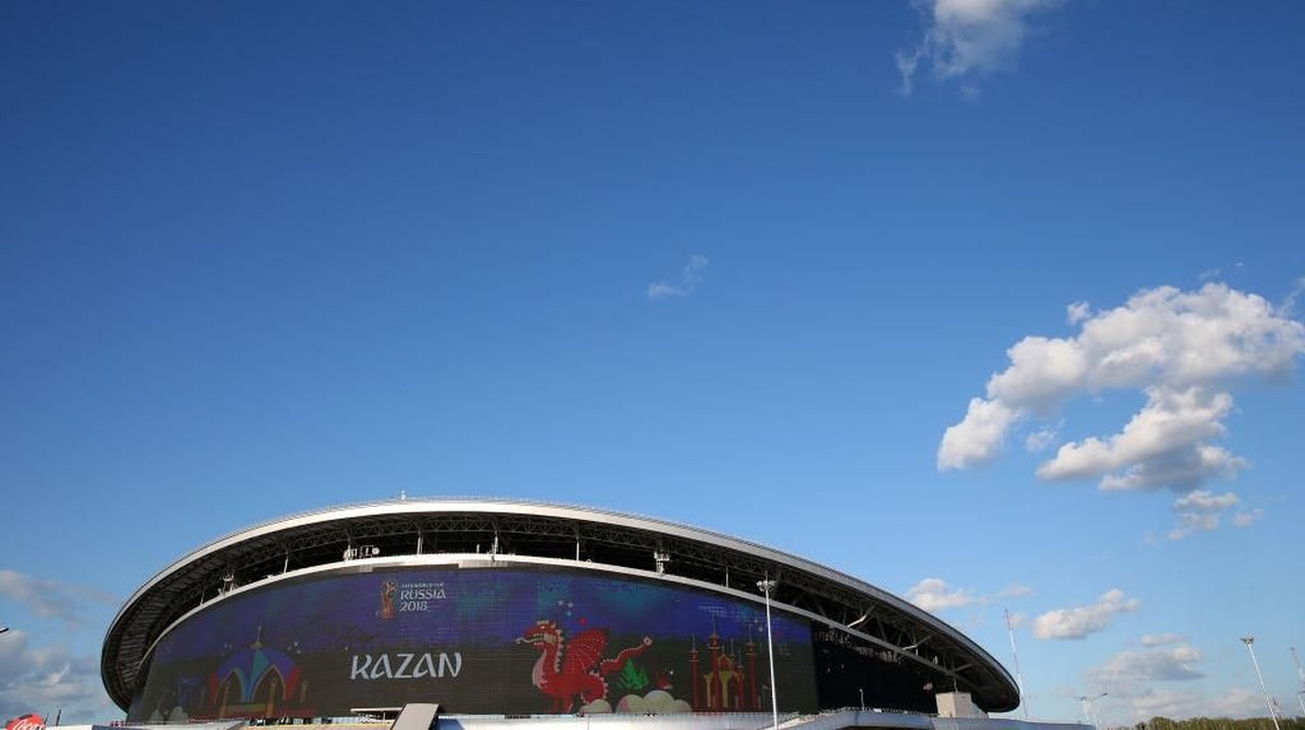 Stadion Kazan Arena yang kini menjadi kuburan Jerman dan Argentina, finalis Piala Dunia 2014 lampau (Foto: Alex Livesey/Getty Images)
