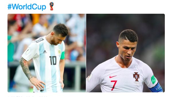 Meme Kocak dan Sedih Ronaldo dan Messi Tersisih