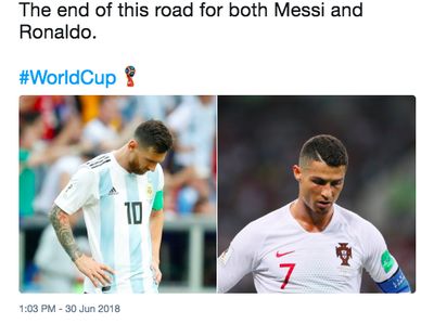 Meme Kocak dan Sedih Ronaldo dan Messi Tersisih