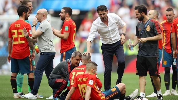 Fernando Hierro mundur sebagai pelatih timnas Spanyol usai gagal di Piala Dunia 2018.