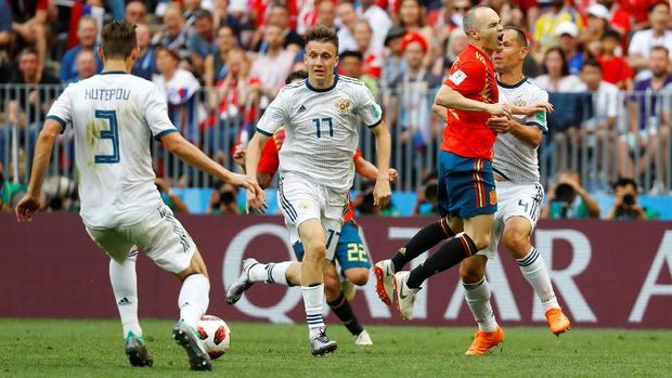 LIVE: Spanyol vs Rusia di Babak 16 Besar Piala Dunia 2018