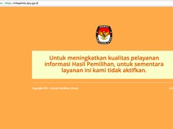Buka Tutup, Situs Hitung Cepat KPU Masih Belum Bisa Diakses