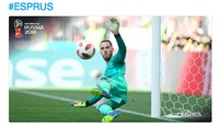 Minimnya jumlah penyelamatan De Gea si kiper andalan membuat gol demi gol pun telah bersarang ke gawang Spanyol. (Foto: Internet/Twitter)