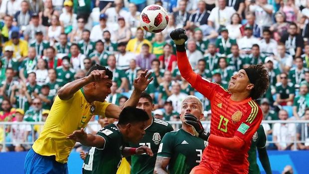 LIVE: Brasil vs Meksiko di Babak 16 Besar Piala Dunia 2018