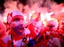 Di babak perempatfinal, Kroasia akan berhadapan dengan Rusia. Tim tuan rumah tersebut melangkah setelah mengalahkan Spanyol lewat adu penalti.. REUTERS/Antonio Bronic.