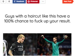 Satu lagi meme yang mengolok De Gea dengan membawa-bawa Karius, secara khusus terkait gaya rambut mereka. (Foto: Internet/9gag)
