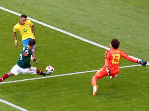 Brasil Berimbang Tanpa Gol dengan Meksiko di Babak Pertama Brasil Berimbang Tanpa Gol dengan Meksiko di Babak Pertama