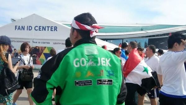 Serunya Driver Ojol Nonton Piala Dunia di Rusia dari Hasil Nabung