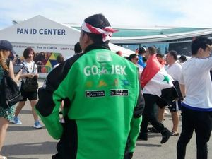 Serunya Driver Ojol Nonton Piala Dunia di Rusia dari Hasil Nabung