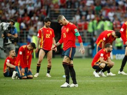 Babak 16 besar Piala Dunia 2018 antara Spanyol vs Rusia berakhir dengan drama adu pinalti. REUTERS/Christian Hartmann.