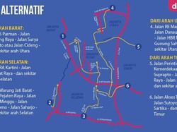 Penindakan Ganjil-Genap Mulai Besok, Cek Jalur Alternatifnya