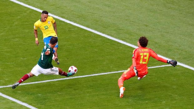 LIVE: Brasil vs Meksiko di Babak 16 Besar Piala Dunia 2018