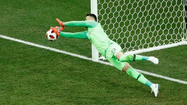 Danijel Subasic menjadi sosok penting Kroasia di babak 16 besar.