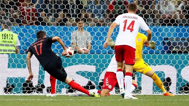 Mario Mandzukic mencetak gol Kroasia di waktu normal.