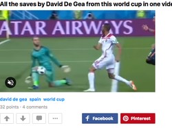 Sepanjang Piala Dunia 2018, De Gea cuma melakukan sebiji penyelamatan. De Gea menjadi kiper dengan ersentase penyelamatan terendah, yakni 14,3%. (Foto: Internet/9gag)
