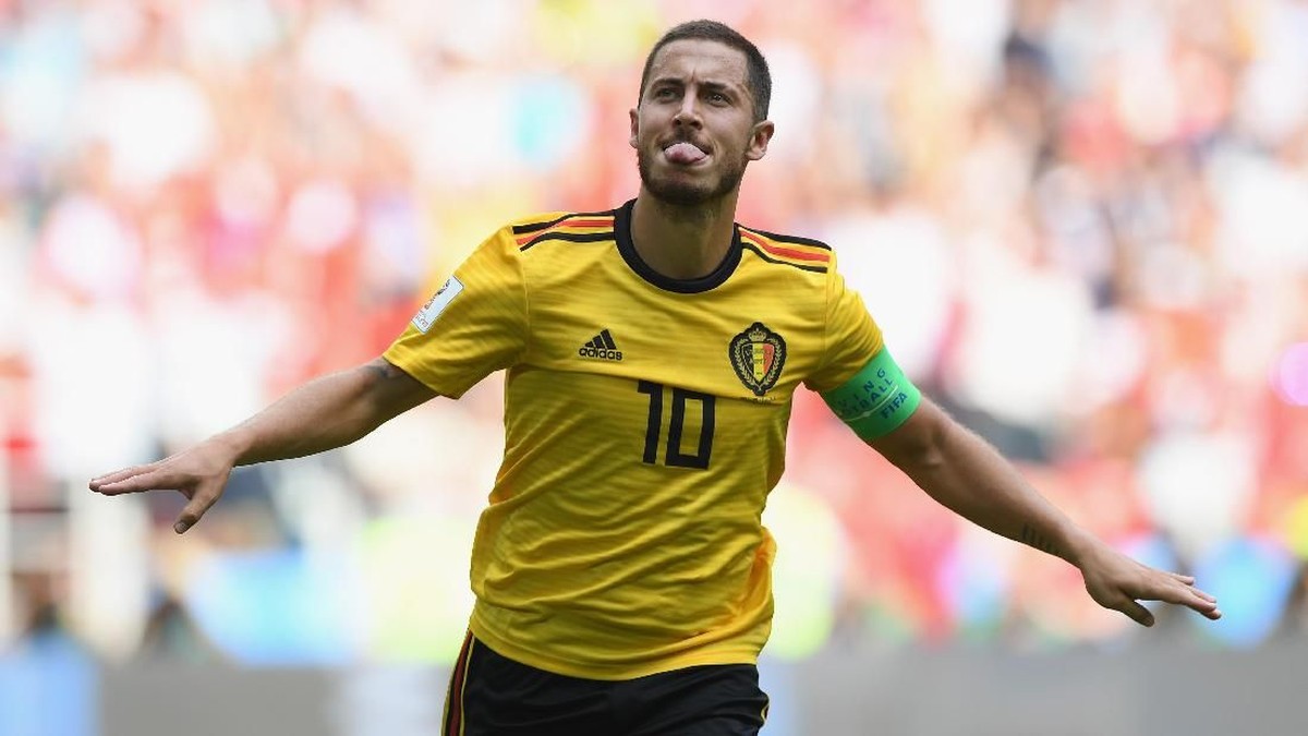 Eden Hazard berbicara soal Real Madrid jelang laga semifinal Piala Dunia 2018 antara Prancis vs Belgia. (Foto: Shaun Botterill/Getty Images)