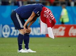 Jepang disingkirkan Belgia melalui pertandingan dramatis yang berakhir 3-2. REUTERS/Jorge Silva.