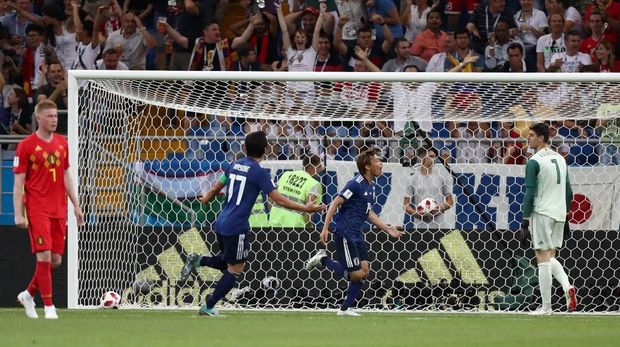 Jepang sempat membuat Belgia di ujung tanduk dan unggul dua gol.