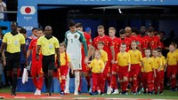 Belgia dan Jepang bertanding di Rostov Arena, Selasa (3/7/2018) dinihari WIB. Kedua tim bertarung untuk merebut tiket ke perempatfinal Piala Dunia 2018. (Reuters)