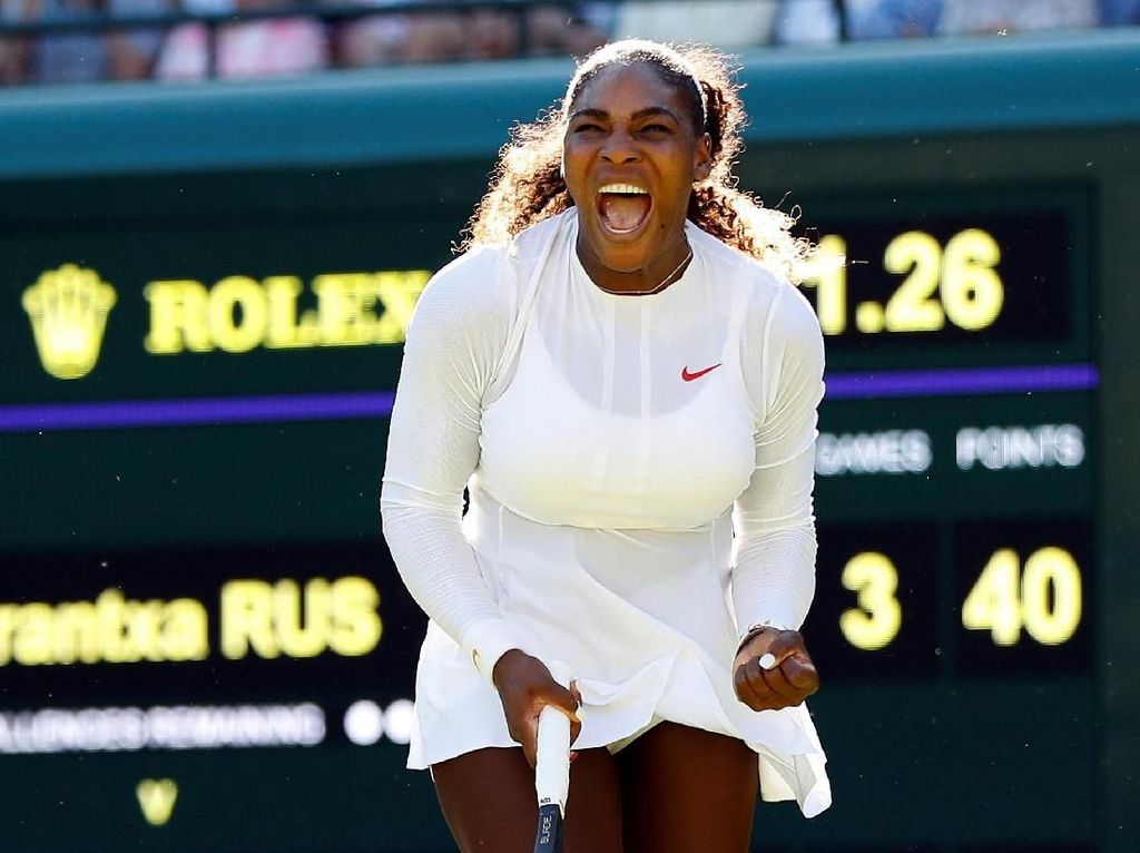 Kembali ke Wimbledon, Serena Petik Kemenangan Kembali ke Wimbledon, Serena Petik Kemenangan