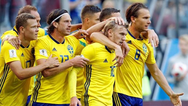 Swedia tampil sebagai satu tim solid tanpa bintang di Piala Dunia 2018.
