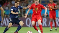 Jepang bermain sangat agresif dengan melakukan pressing-pressing ketat kepada lawan. (Foto: Reuters)