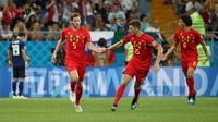 Jan Vertonghen bikin kesalahan saat Belgia kebobolan gol pertama Jepang di 16 besar. Tapi ia lalu melunasi kesalahan dengan gol sundulan jarak jauh yang melecut semangat bangkit Belgia. Ia juga membuat 2 tekel, 2 intersep, dan memenangi 8 duel udara. (Foto: Marko Djurica/Reuters)