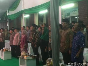 Bareng Anies, JK Hadiri Halalbihalal NU dan Ultah ke-64 Said Aqil