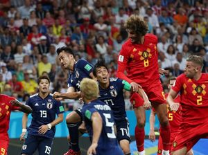 Sengit! Fellaini Samakan Kedudukan, Belgia 2-2 Jepang