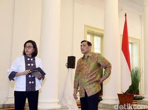 Luhut Sambangi Kementerian Keuangan Temui Sri Mulyani, Ada Apa Nih?