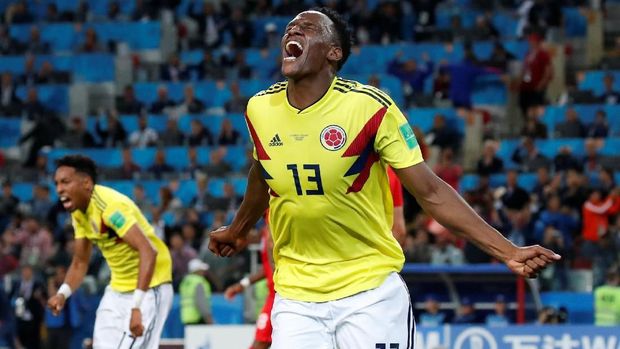 Yerry Mina menyamakan kedudukan di menit-menit akhir waktu normal.