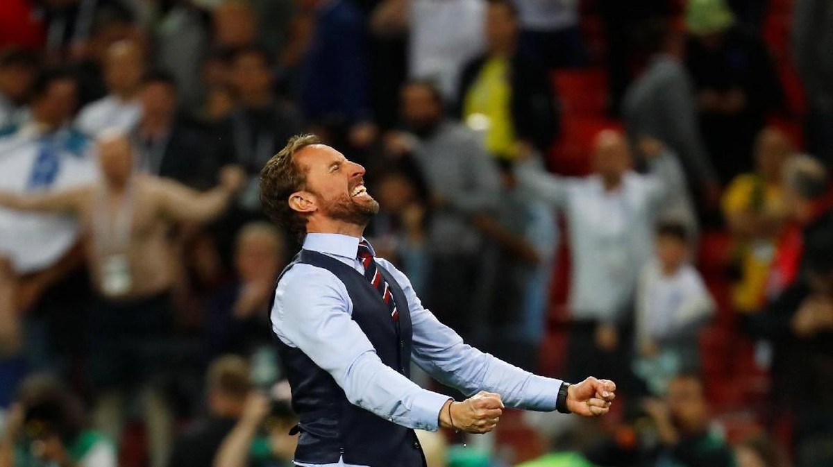 Inggris menang adu penalti atas Kolombia untuk lolos ke perempatfinal Piala Dunia 2018. (Foto: Kai Pfaffenbach/REUTERS)