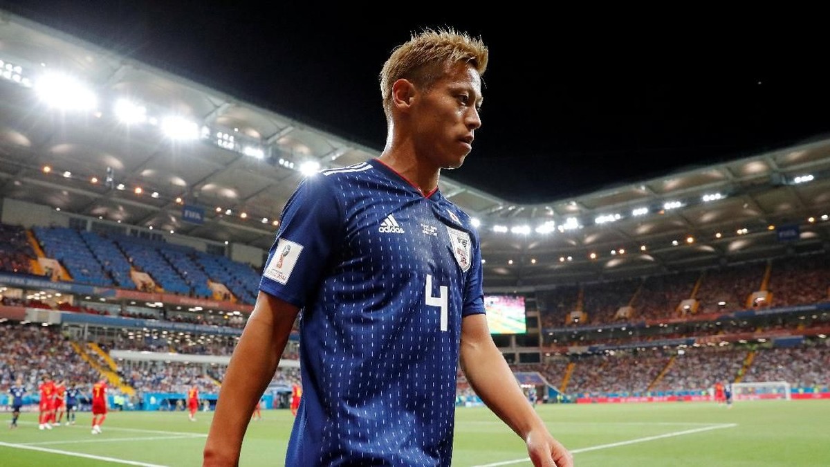 Keisuke Honda mengumumkan pensiun dari Timnas Jepang usai tersingkir dari Piala Dunia 2018. (Foto: Jorge Silva/Reuters)