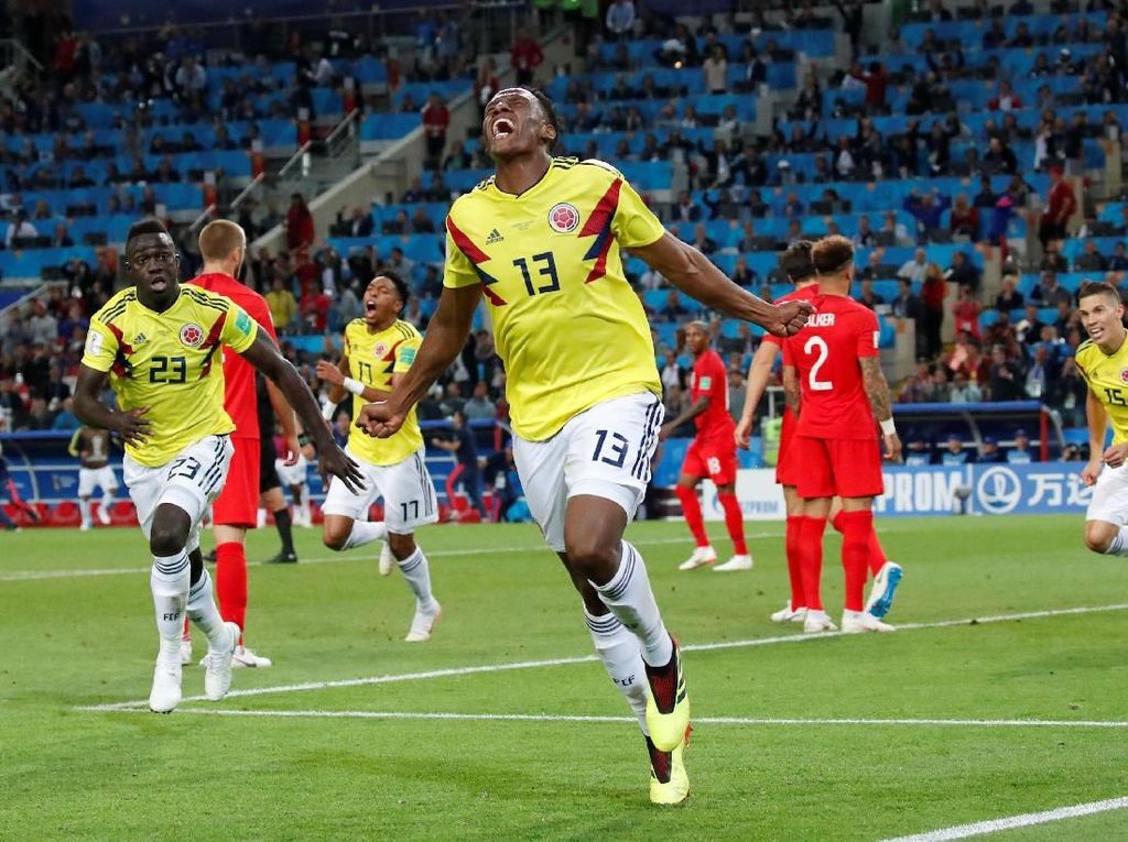 Kolombia Tersingkir, tapi Yerry Mina Tetap Heroik Kolombia Tersingkir, tapi Yerry Mina Tetap Heroik