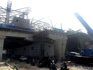 Proyek LRT Jakarta Dikebut Siang-Malam, Begini Penampakannya