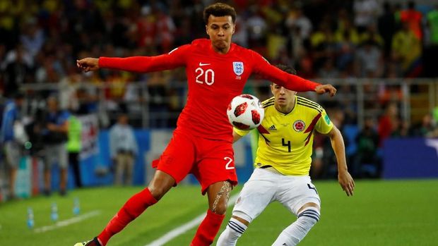 Dele Alli menjadi andalan lini tengah Inggris.