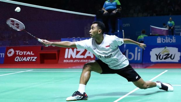 Tommy Sugiarto akan menghadapi pebulutangkis tuan rumah, Rajiv Ouseph.