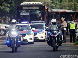 Polda Metro Gelar Simulasi Perjalanan Atlet Asian Games
