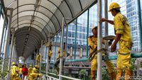 Dinas Bina Marga DKI Percantik JPO Sudirman