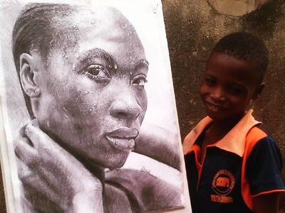 Keren! Lukisan Mirip Foto Karya Remaja 11 Tahun