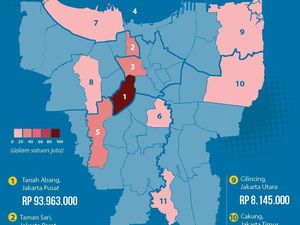 Ini Wilayah Jakarta yang Kenaikan NJOP-nya Paling Rendah Ini Wilayah Jakarta yang Kenaikan NJOP-nya Paling Rendah