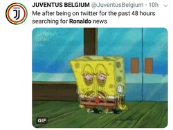 Kabar transfer Ronaldo ke Juventus membuat semua orang sibuk mencari beritanya, sampai-sampai begadang semalam suntuk demi mendapat info teraktual soal pemain Portugal tersebut. (Foto: Twitter @JuventusBelgium)