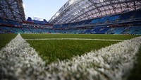 Stadion yang berada berkapasitas 47.659 penonton itu akan menjadi saksi kehebatan Rusia dan Kroasia. (Foto: Hannah Mckay/Reuters)