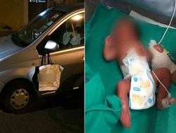 Bayi Ditemukan dalam Kantong Kertas yang Tergantung di Spion Mobil