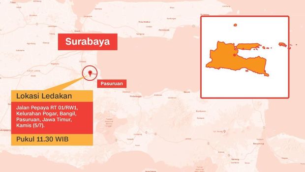 Ledakan di Pasuruan, Polisi Buru Pria Misterius Bawa Ransel