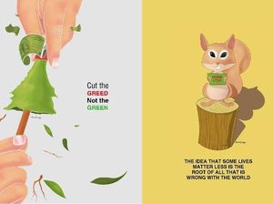 Seniman Ini Ciptakan Poster Unik Dampak Deforestasi