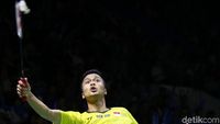 Anthony Ginting Terhenti di Babak 16 Besar Indonesia Open 2018