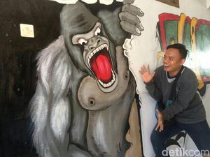 Keren, Terminal Ciamis Kini Dihiasi Lukisan Tiga Dimensi