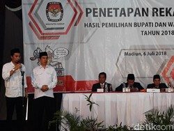 KPU Madiun Tetapkan Paslon Berkah Unggul di Pilbup 2018